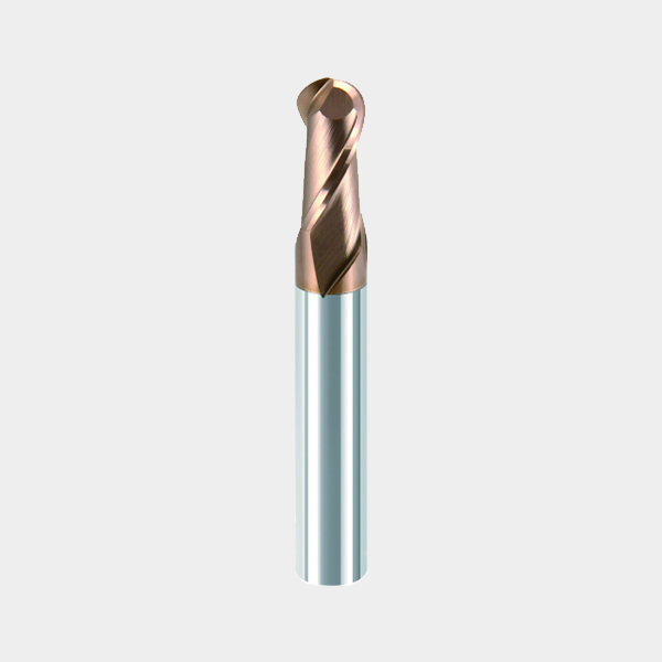 HRC55°  Series Solid Carbide 2 Blades Ball Nose End Mill