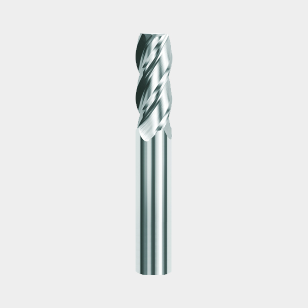 Solid Carbide 3 Blades Round Nose End Mill for Aluminum